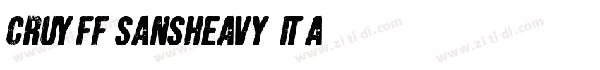 cruyff sansheavy ita字体转换